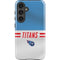 NFL Tennessee Titans White Striped Galaxy S24 Plus Impact Case